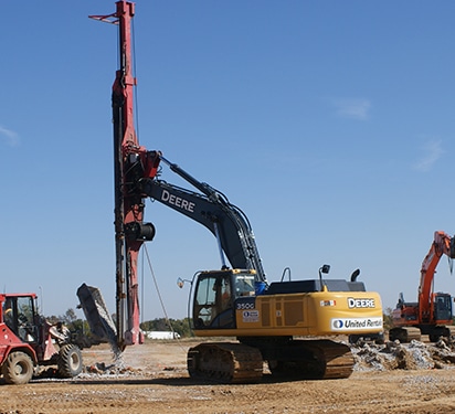 aggregate pier system installation