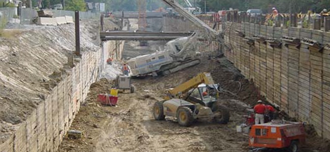 MetroLink Extension Thumb, earth retention, earth retention systems, ground improvement contractor, earth retention engineers