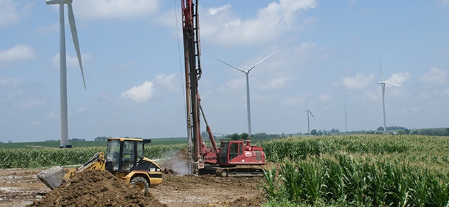 Rolling Hills Wind Farm, vibro stone columns, aggregate piers, aggregate piers contractor, ground improvement contractor