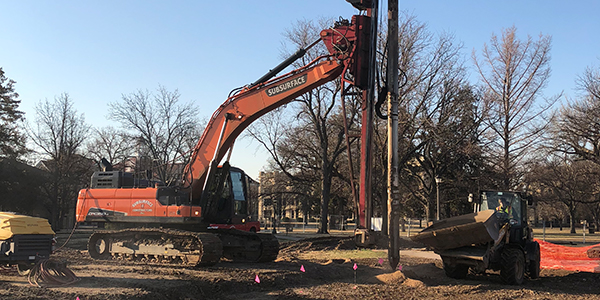 FHSU Art & Design Building, vibro stone columns, vibrocompaction, vibro stone column contractor, ground improvement contractors