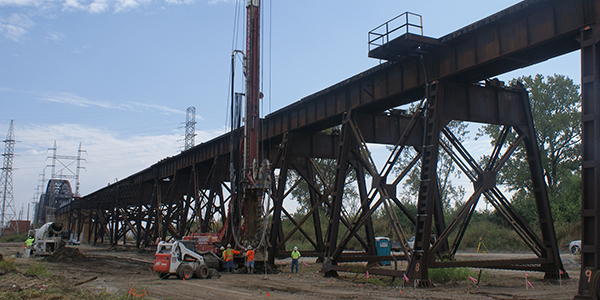 Merchants Bridge deep foundation