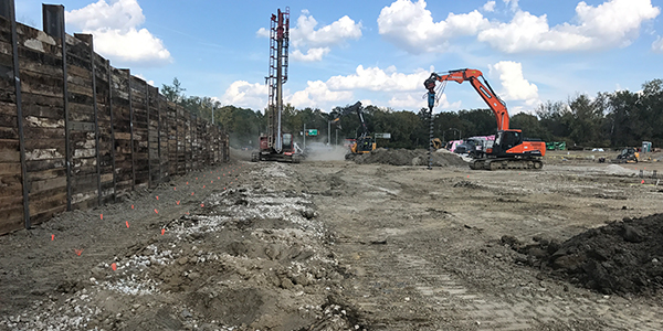 Ohio Health Garage ground improvement, ground improvement contractor, vibro stone columns, vibrocompaction, aggregate piers contractor