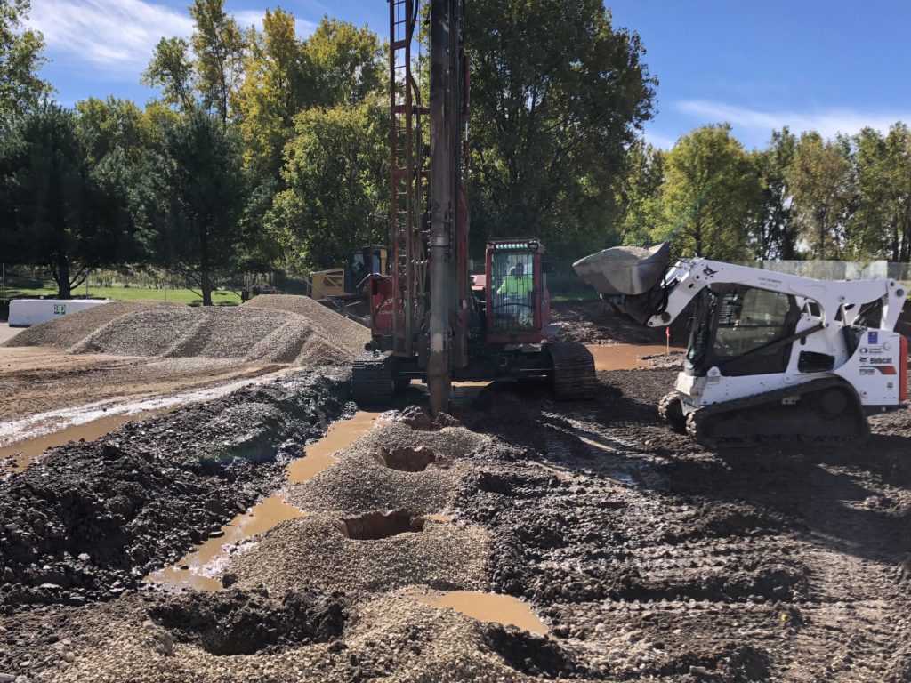 Castle Elementary School ground improvement, vibro stone columns, vibrocompaction, ground improvement, aggregate piers, ground improvement contractor