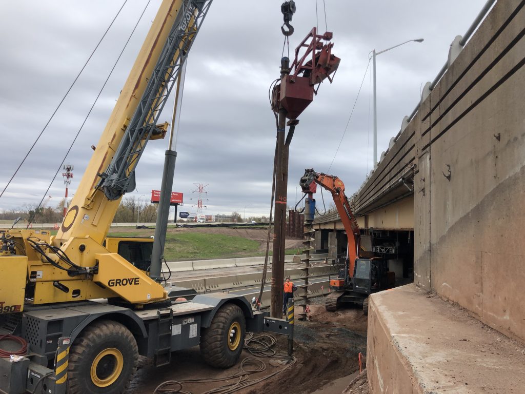 Charter Oak Bridge I-91 Interchange, aggregate piers, aggregate pier, aggregate pier contractor, aggregate piers ground improvement