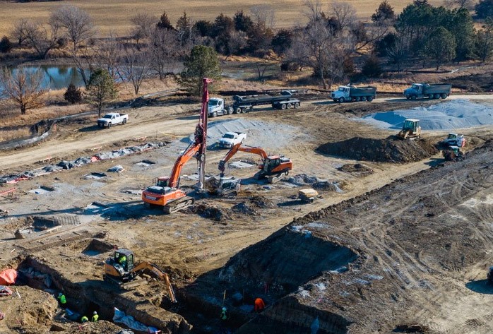 design and install of aggregate piers for large medical facility